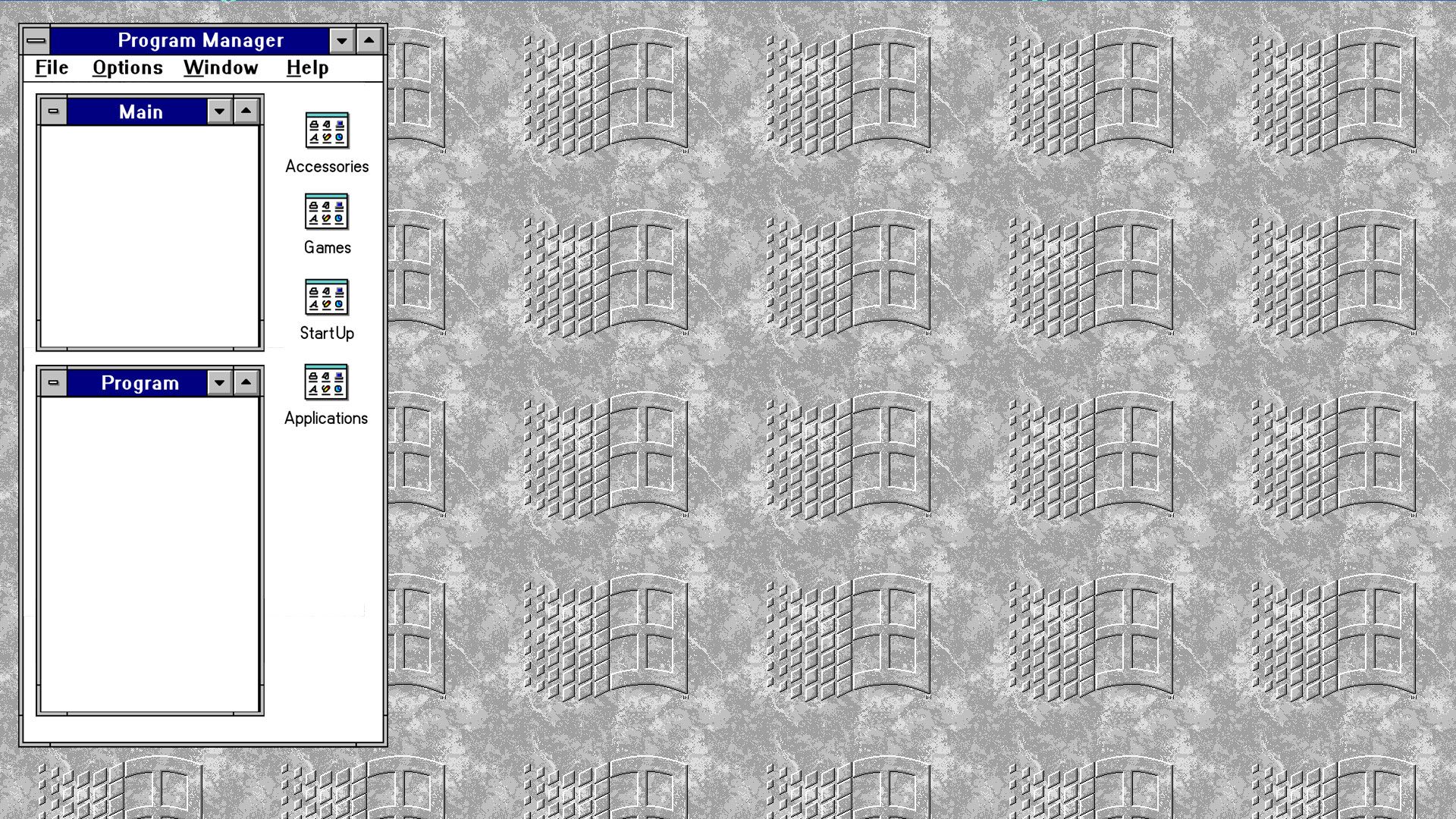 Windows 3.1-inspired Desktop Wallpapers